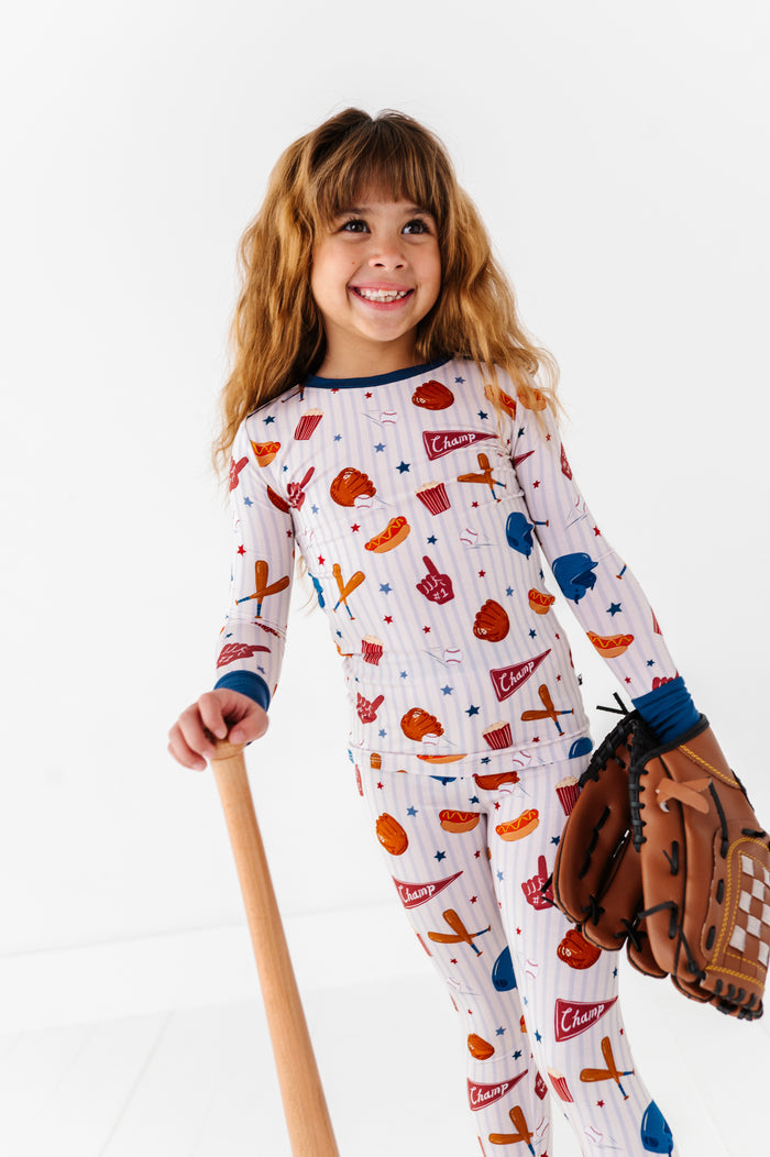 Stripes + Strikes Kids Pajamas