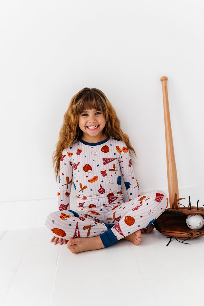 Stripes + Strikes Kids Pajamas