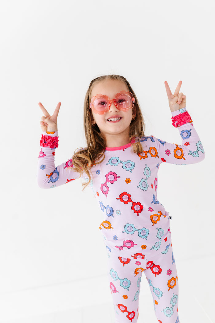 Sunny With a Side of Sass Kids Pajamas With Ruffle