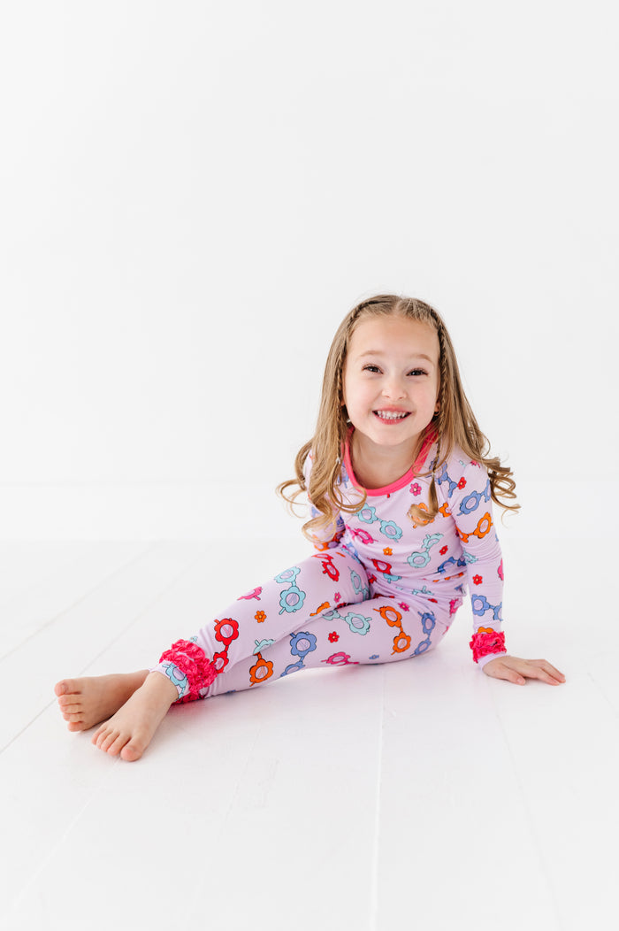 Sunny With a Side of Sass Kids Pajamas With Ruffle