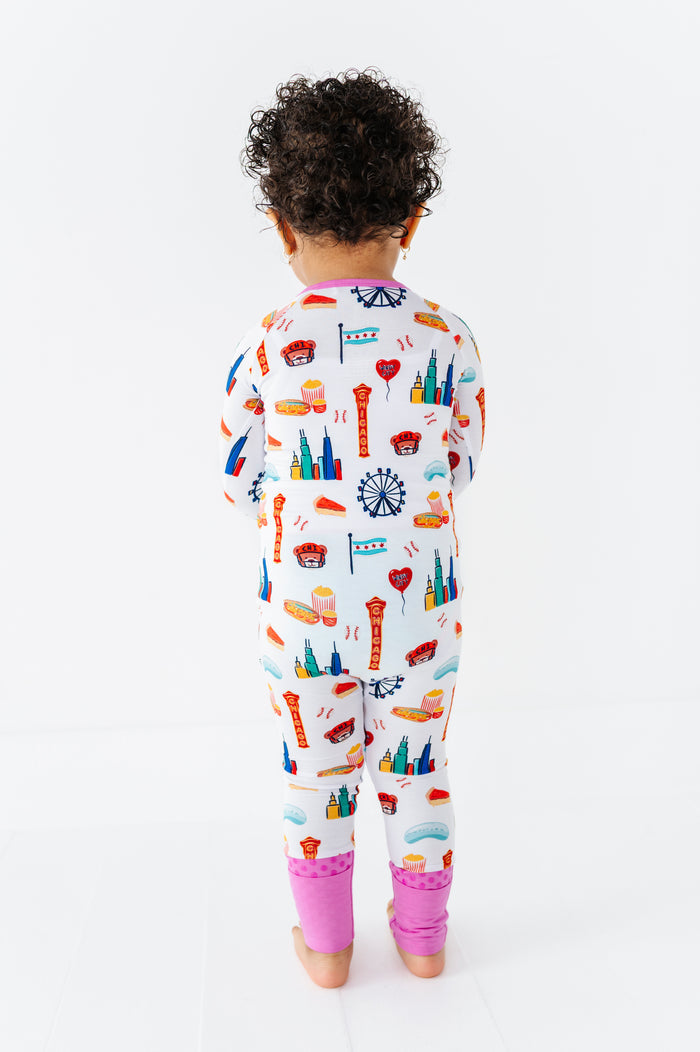 Sweet Home Chicago Convertible Footies - Pink
