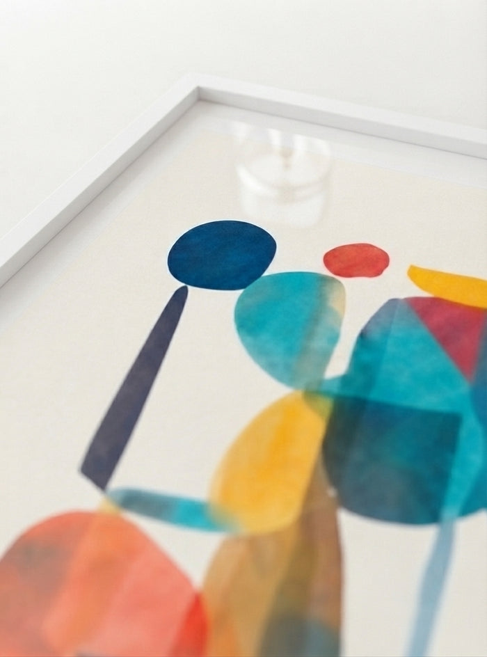 21x29.7 cm / 8x12" Framed | White Frame