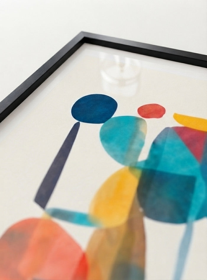 21x29.7 cm / 8x12" Framed | Black Frame