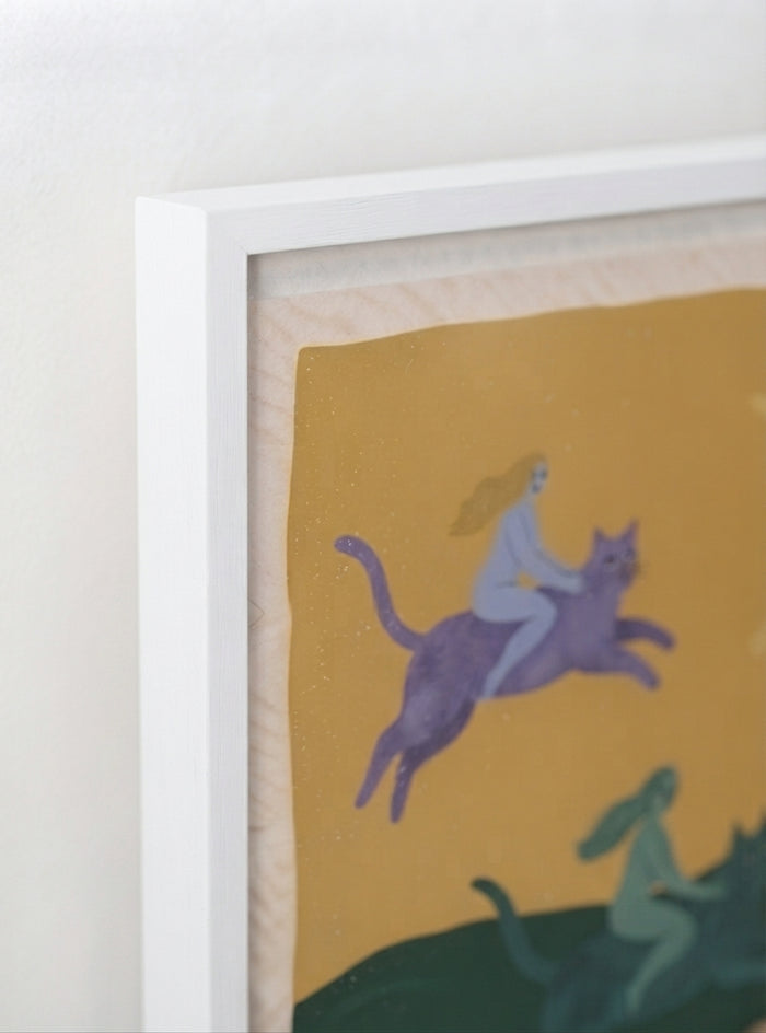 21x29.7 cm / 8x12" Framed | White Frame