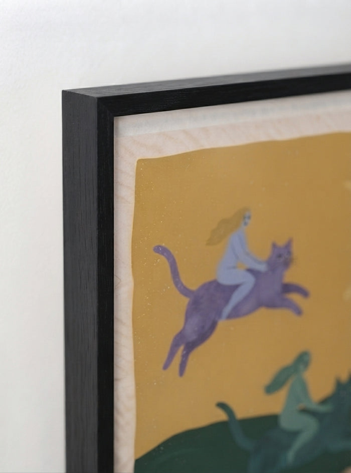 21x29.7 cm / 8x12" Framed | Black Frame