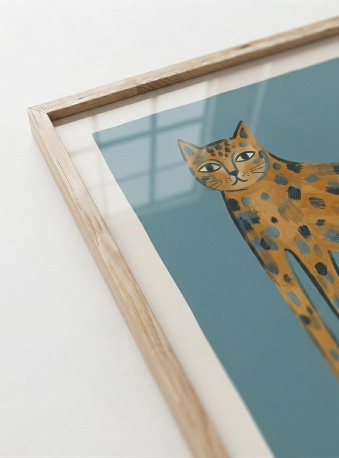 21x29.7 cm / 8x12" Framed | Oak Frame
