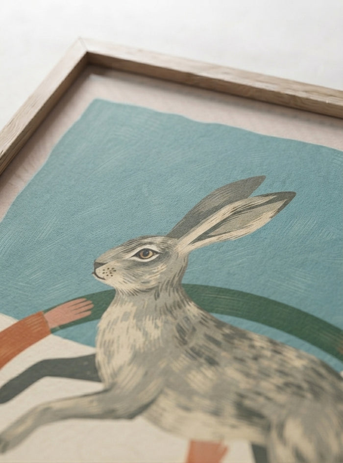 21x29.7 cm / 8x12" Framed | Oak Frame