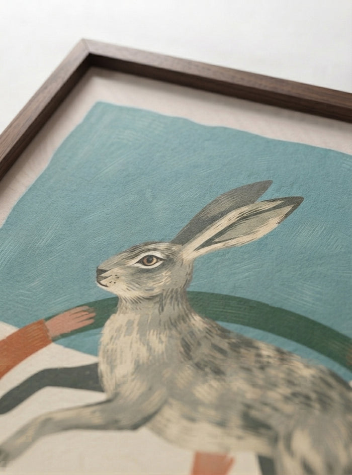21x29.7 cm / 8x12" Framed | Brown Frame