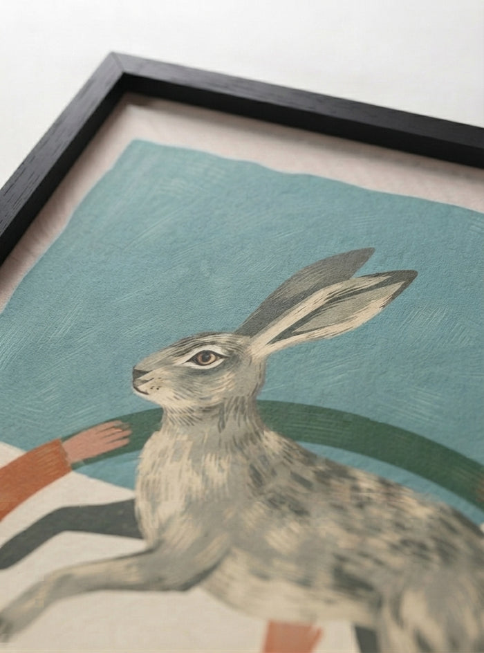 21x29.7 cm / 8x12" Framed | Black Frame