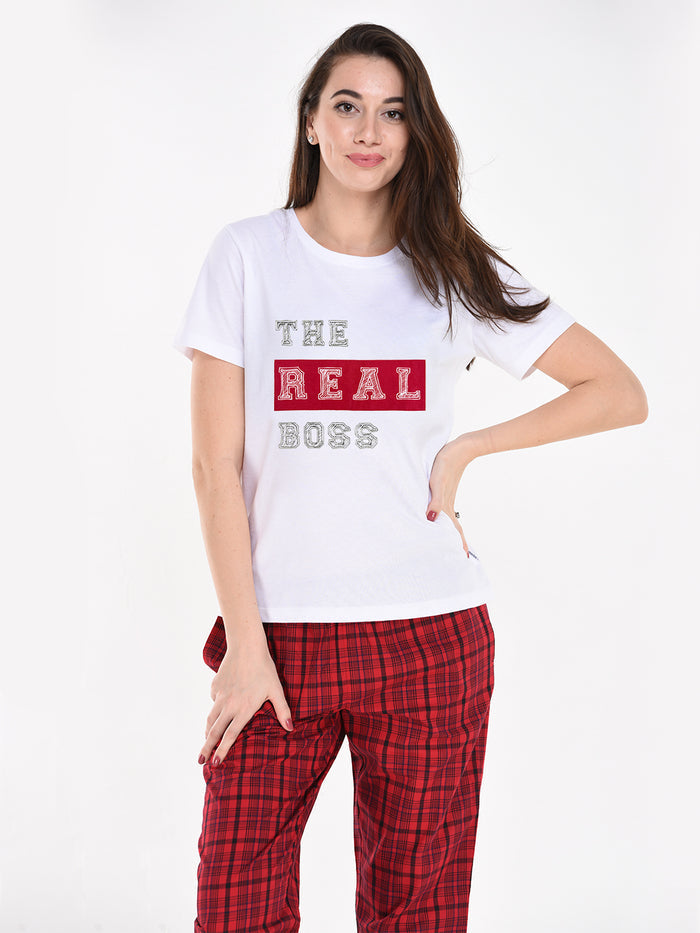 The Real Boss Christmas - Ladies Pyjama Set