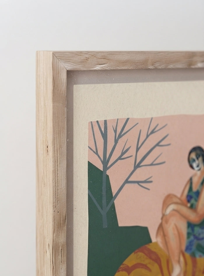 21x29.7 cm / 8x12" Framed | Oak Frame