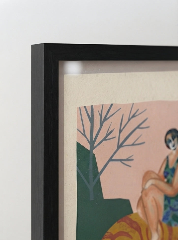 21x29.7 cm / 8x12" Framed | Black Frame