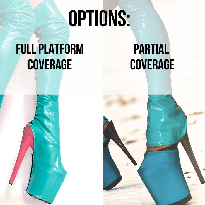 Thigh High Boot Covers for Platform Heels | Thigh-High Trapezeboots