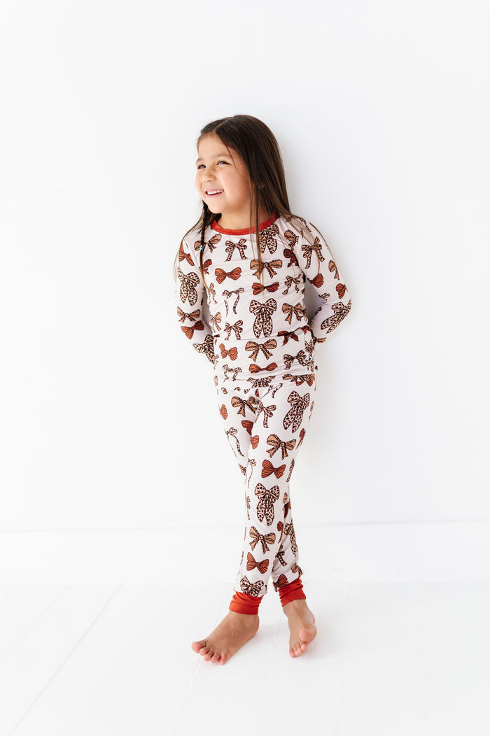 Tied Up in Autumn Kids Pajamas