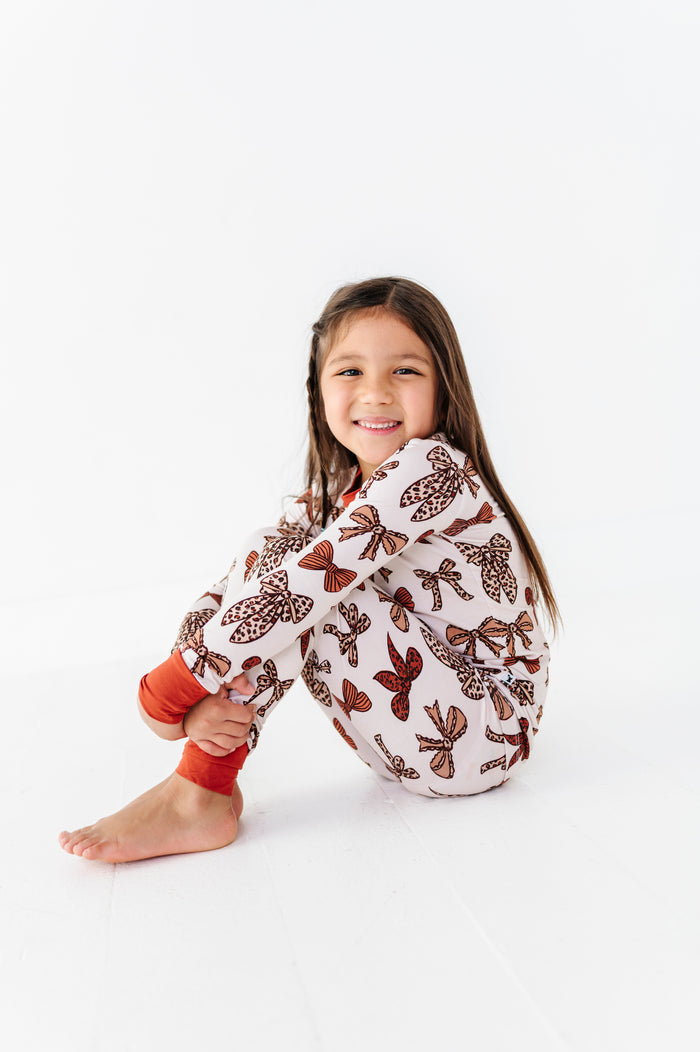 Tied Up in Autumn Kids Pajamas