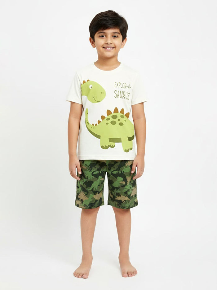 Top & Shorts Set | Explor-a-saurus
