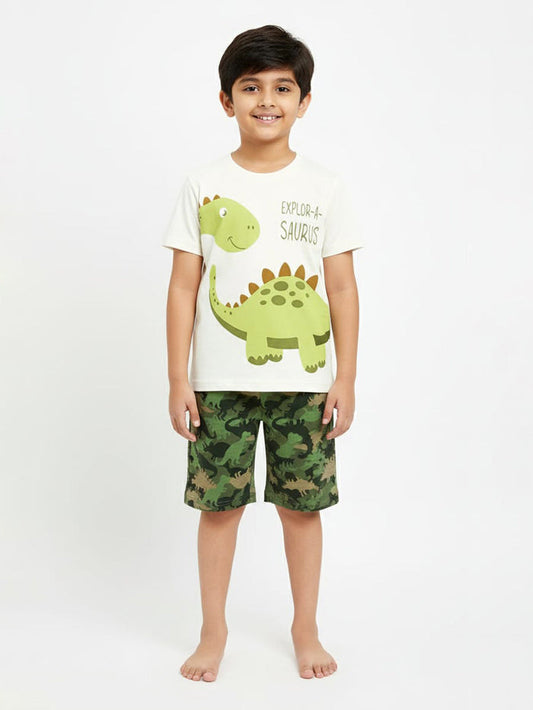 Top & Shorts Set | Explor-a-saurus