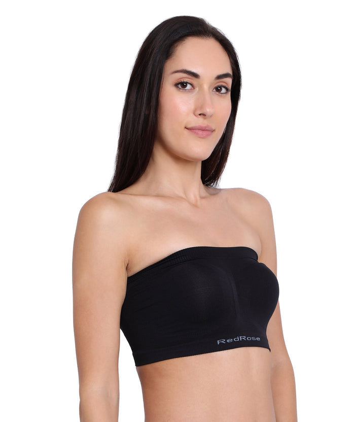 Top Tube Non-Padded | Non-Wired | Seamless | Strapless Bra