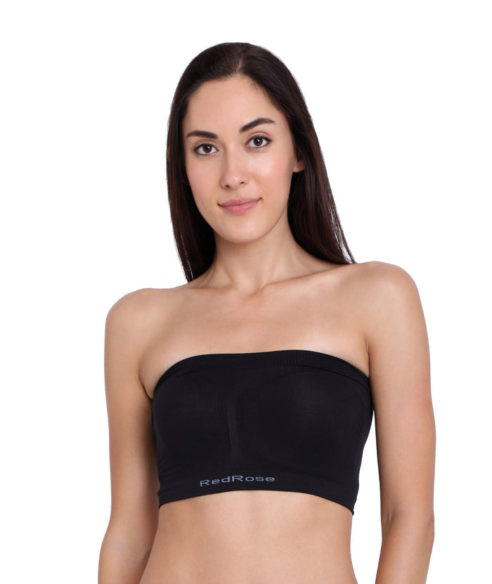 Top Tube Non-Padded | Non-Wired | Seamless | Strapless Bra