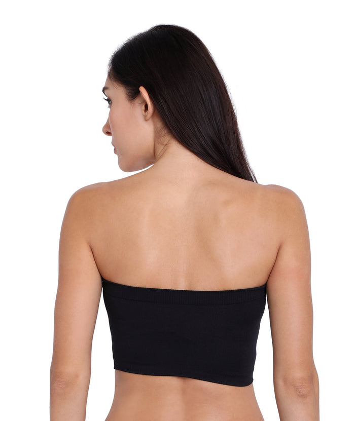 Top Tube Non-Padded | Non-Wired | Seamless | Strapless Bra