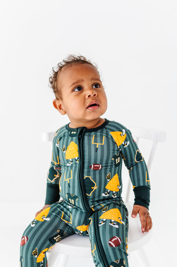 Touchdown, Wisconsin! Convertible Footies- PREORDER