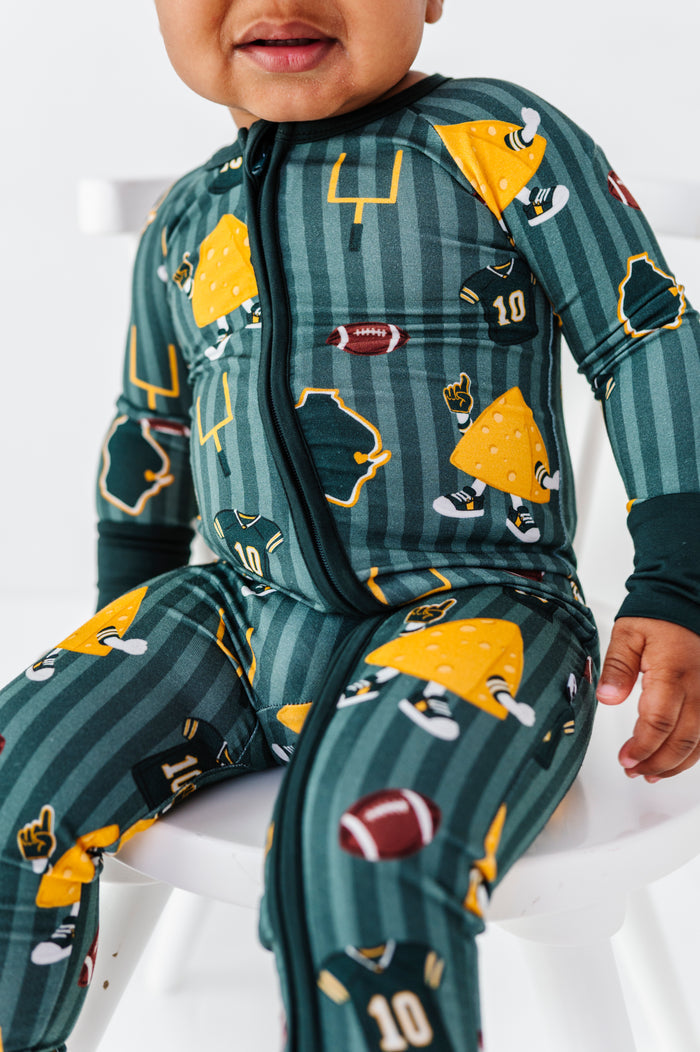 Touchdown, Wisconsin! Convertible Footies- PREORDER