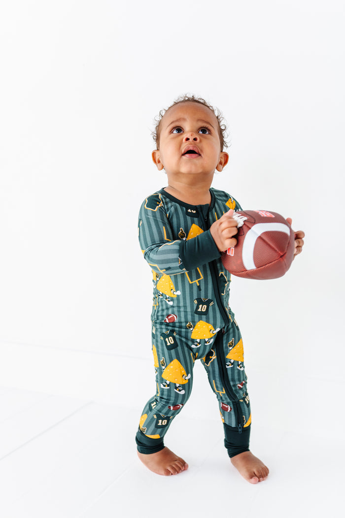 Touchdown, Wisconsin! Convertible Footies- PREORDER