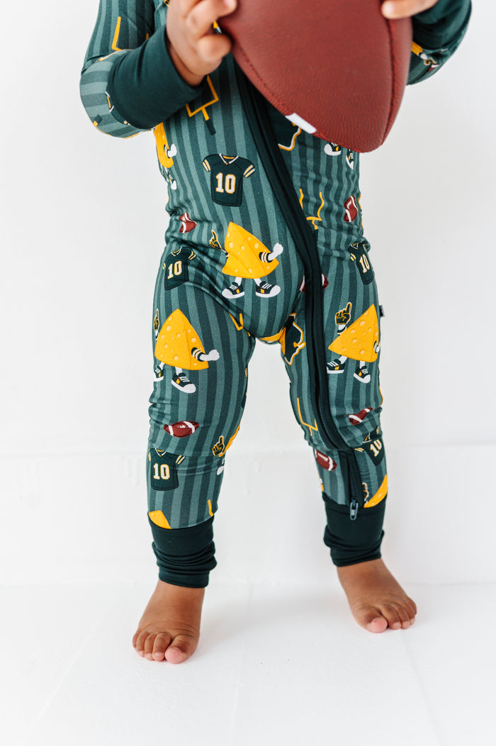 Touchdown, Wisconsin! Convertible Footies- PREORDER
