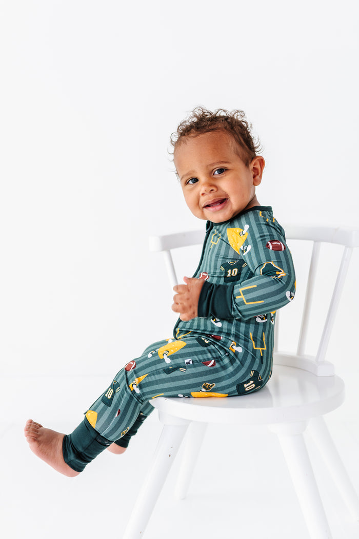 Touchdown, Wisconsin! Convertible Footies- PREORDER