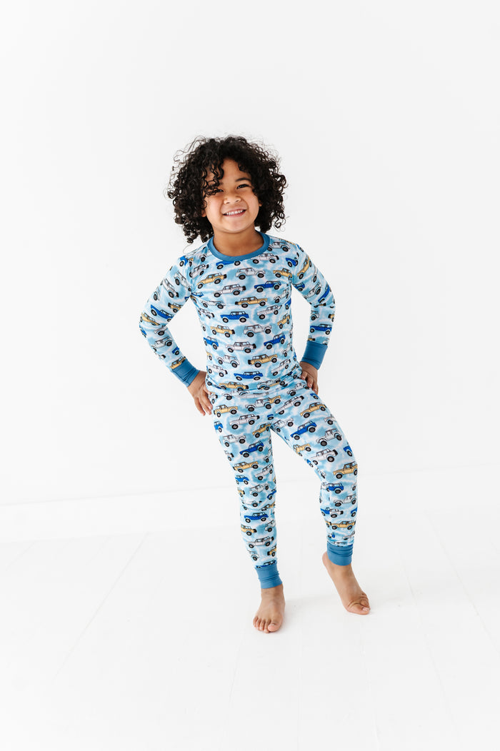 Trucks Tie-Dye For Kids Pajamas