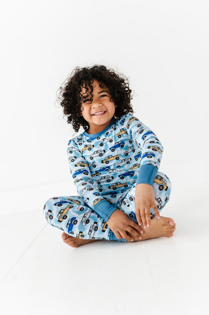 Trucks Tie-Dye For Kids Pajamas