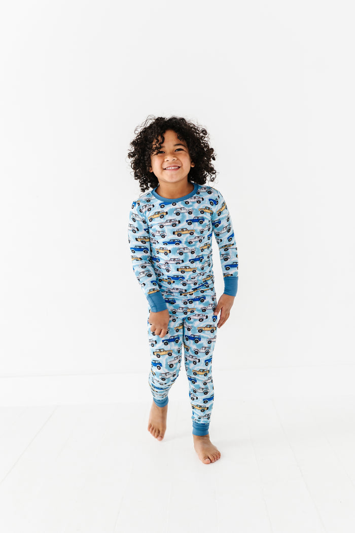 Trucks Tie-Dye For Kids Pajamas