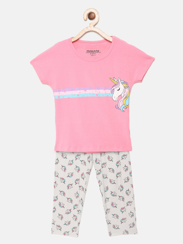 Unicorn Stripe Pj set