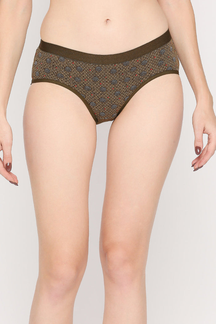 Vaishali NC Mid Rise Hipster Panties - Multicolor Pack of 3