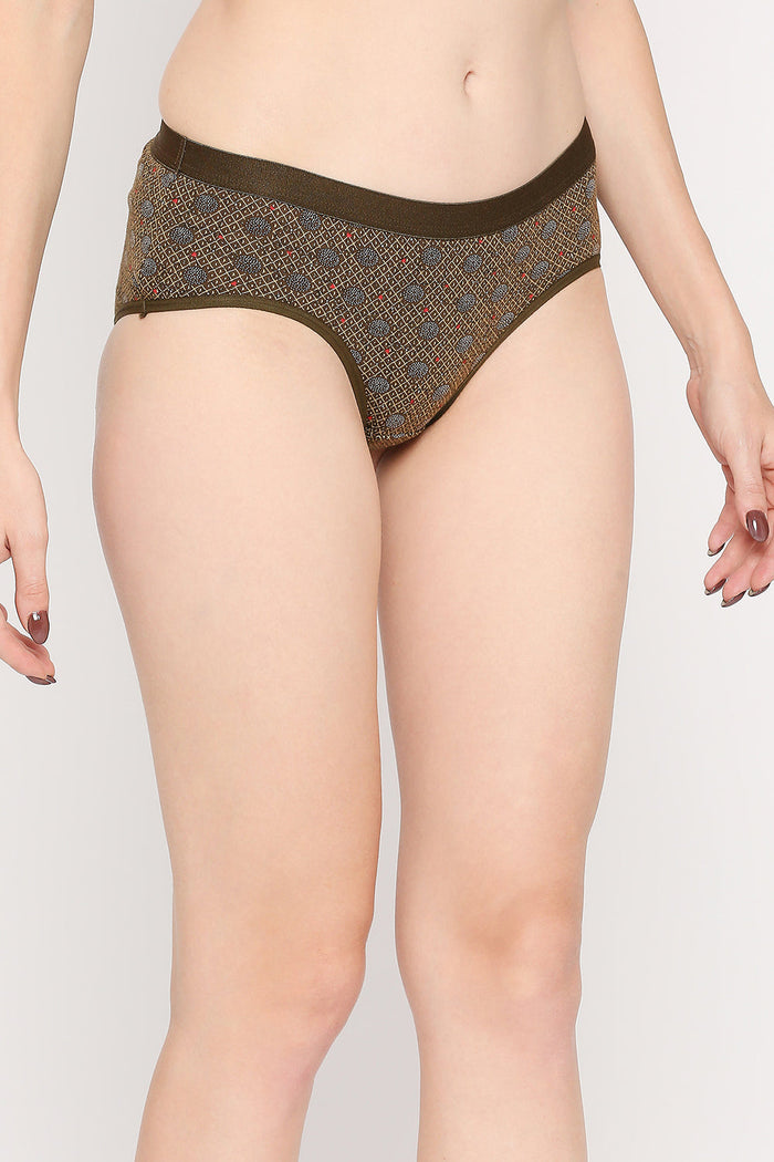 Vaishali NC Mid Rise Hipster Panties - Multicolor Pack of 3
