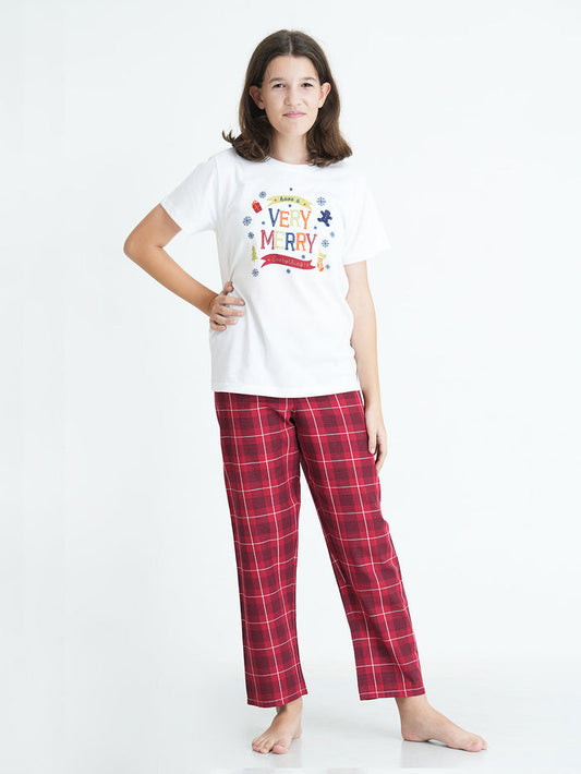 VERRY MERRY EVERYTHING CHRISTMAS KIDS UNISEX PJ SET