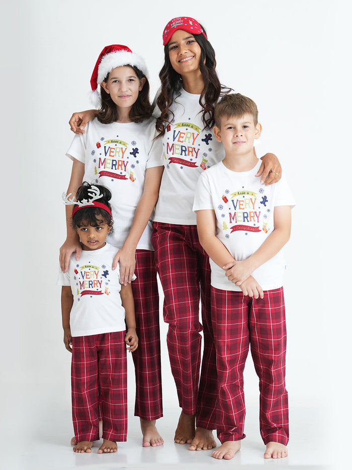 VERRY MERRY EVERYTHING CHRISTMAS KIDS UNISEX PJ SET