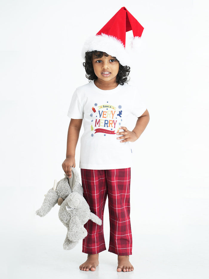 VERRY MERRY EVERYTHING CHRISTMAS KIDS UNISEX PJ SET