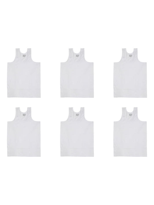 VEST 1004 |Red Rose 100% Cotton Boys Inner Vests – Pack of 6|