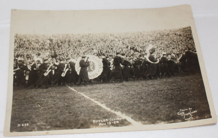 Vintage 1938 Butler vs Illinois Football Band Photo