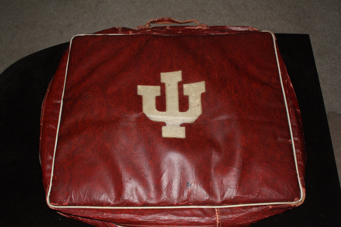 Vintage 1950's Indiana University Wool Stadium Blanket with Carrying Case