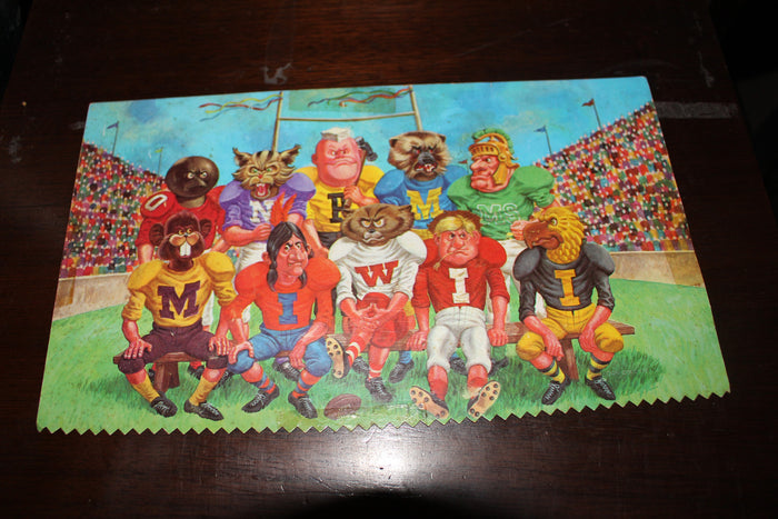Vintage Big Ten Conference Oversized Postcard - Vintage Indy Sports