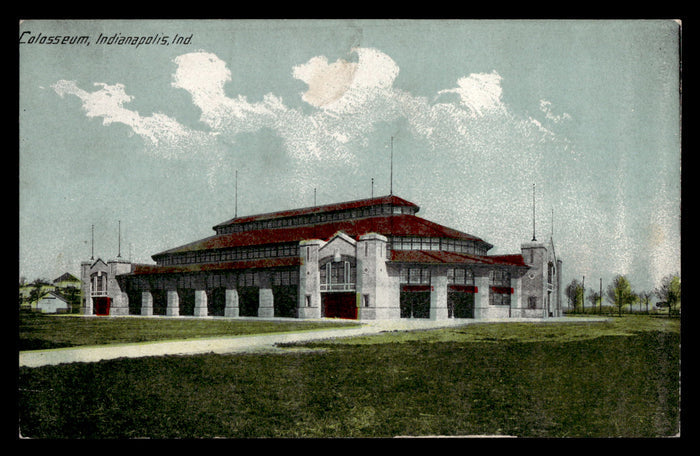 Vintage Indiana State Fairgrounds Coliseum Postcard
