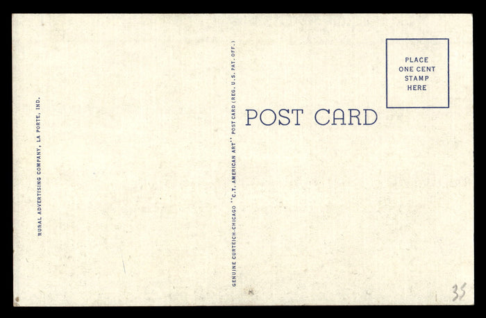 Vintage Laporte, Indiana Auditorium & Gymnasium Postcard