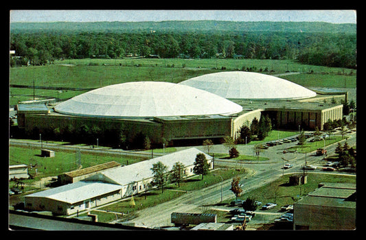 Vintage Notre Dame Athletic & Convocation Center Postcard - Vintage Indy Sports