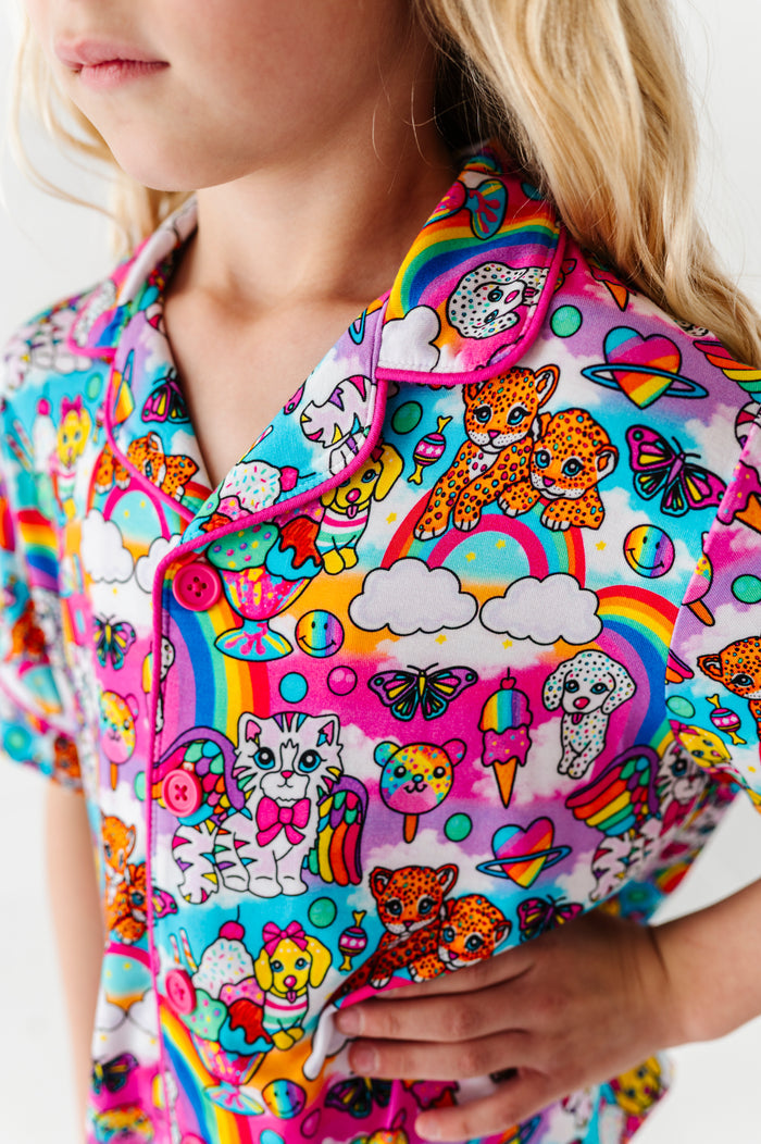 Wild Child Button-Down Short Set Pajamas