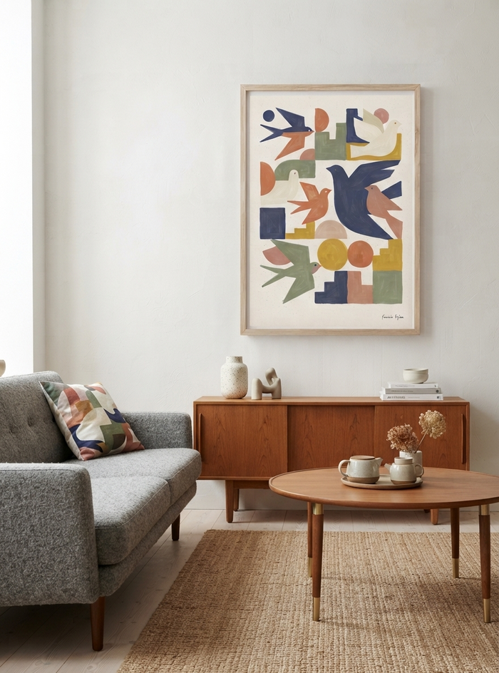 Wings of Geometry | Century Modern Bird Art Print