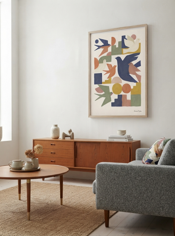 Wings of Geometry | Century Modern Bird Art Print
