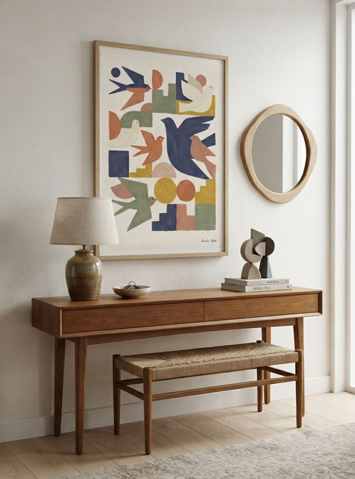 Wings of Geometry | Century Modern Bird Art Print