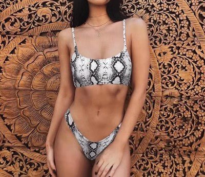 Women's Leopard Print Bikini Swimsuit
